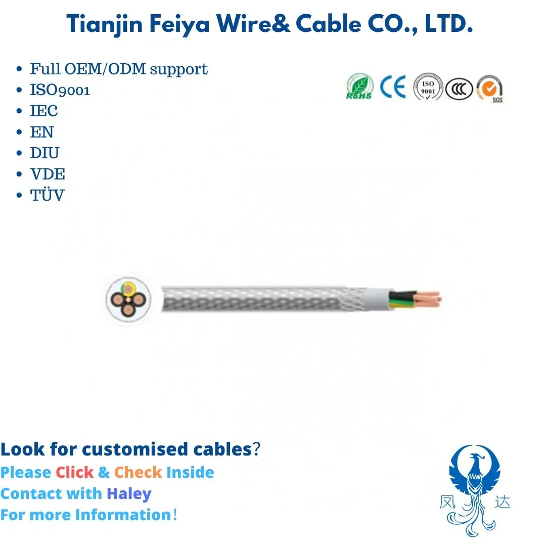 Sy PVC /PVC/Gswb/PVC VDE Standard Control Aluminium Control Electric Wire Coaxial Cable Waterproof Rubber Cable