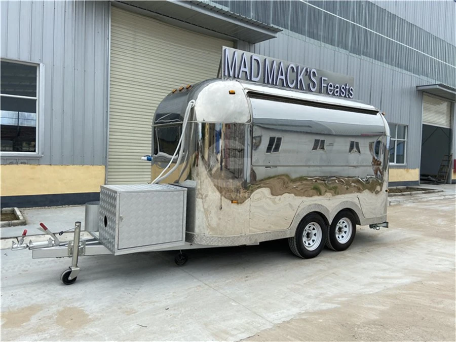 CE Airstream مقطورة Mobile مطبخ شاحنة الطعام