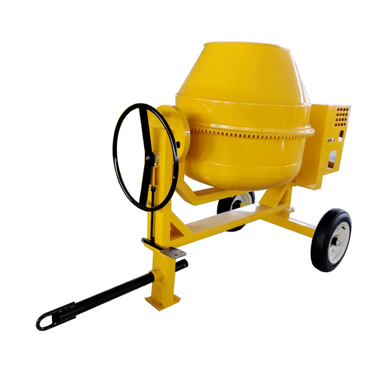 CE Approved Mini Electric Portable 500L Cement Concrete Mixer with Two Wheels