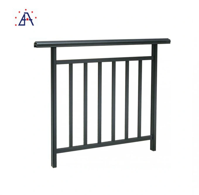 Customized Aluminium Stair Handrail aluminium Bars Glass Railing