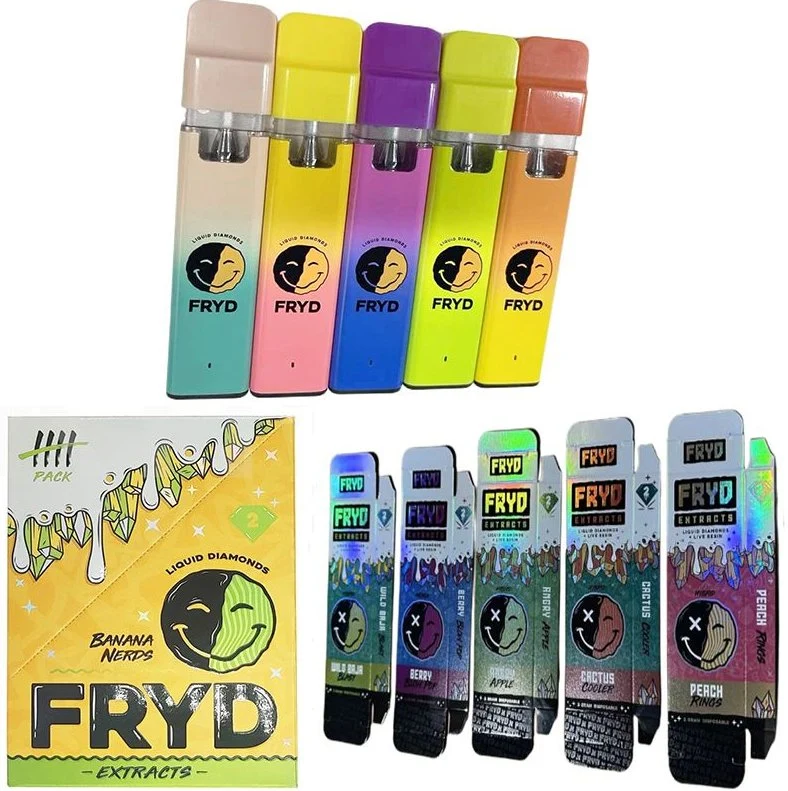 Fryd Disposable Vape Pen UK Market Wholesale Ceramic Coil Vaporizer 2ml Fryd Extracts Vapes 10 Strains Disposables Vs Jungle Boys Vape