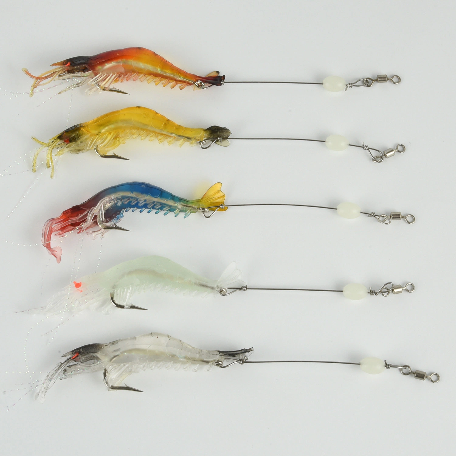 TPE-3D Shrimp Lure Weedless Panic Hollow Shrimp