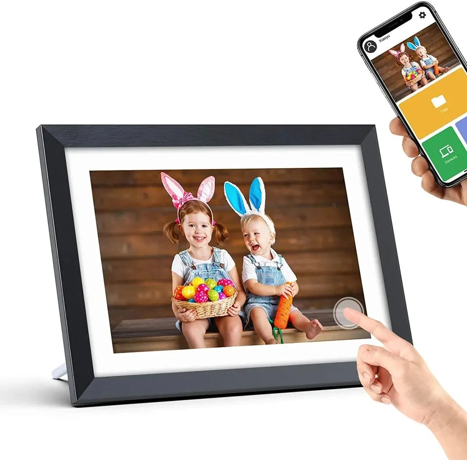 Wall Mountable 10.1 Inch Digital Photo Frames LCD IPS Display Digital Picture Frame with Auto Slideshow