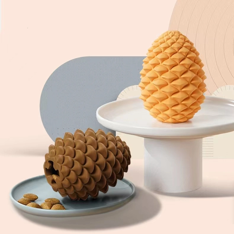 Bionic Pinecone Dog Toys Interactive Pet Food Leaky Balls Intelligence Toys