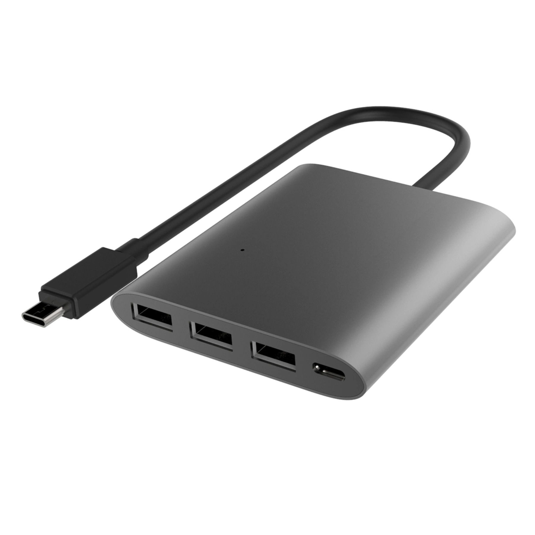 UHP3401 USB-C 4 Port Aluminum Hub with Power Delivery