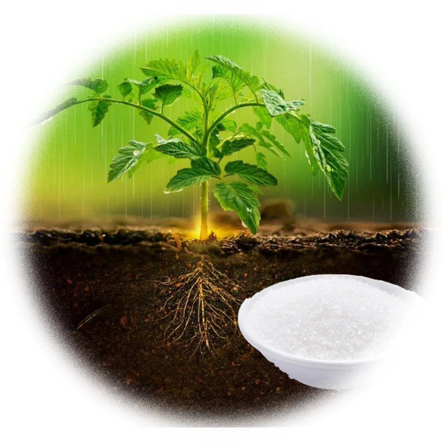 Water Saving Chemicals Agricultural Potassium Polyacrylate Kpam