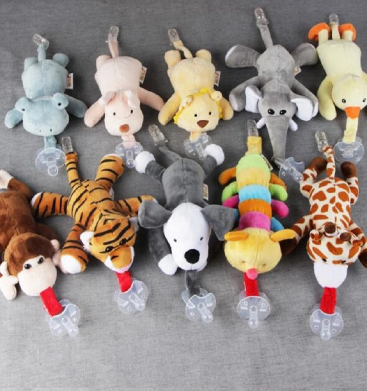 Plush Animal Baby Pacifier Toys