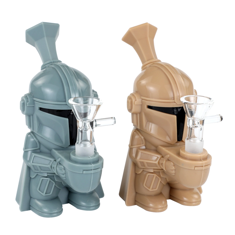 Silicone Smoking Mandalore Water Pipe Hot Sell Glass Animated Star War