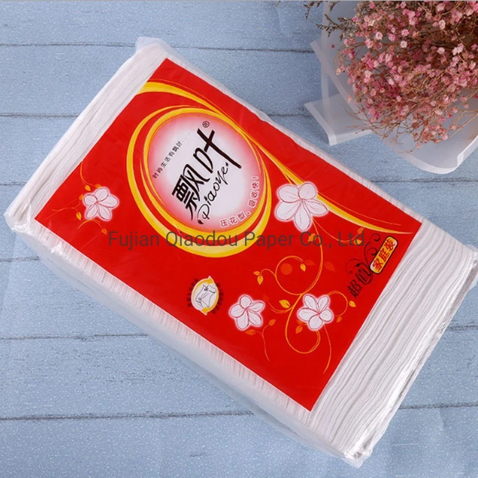 Qiaodou Embossed Absorb Quickly Reasonable Price Family Tissue