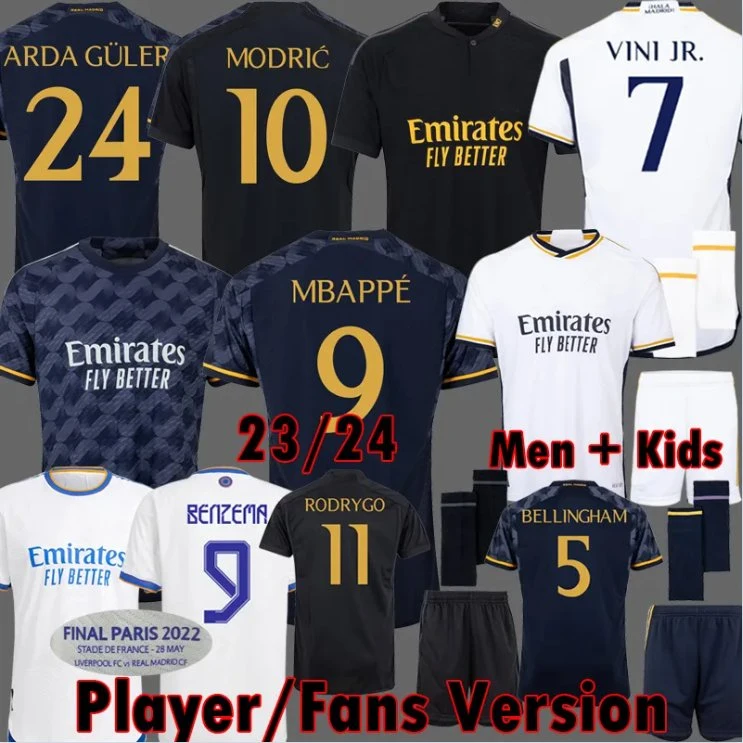 Ganador de la final del Real Madrid de Bellingham 23 24 14 Jugador de Fútbol Edición Jersey