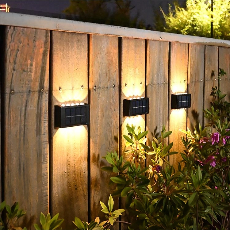 New Outdoor Solar Garden Lamp Home Wall Lamp Decoration Layout Wall Washing up and Down Glowing Atmosphere Wall Lamp