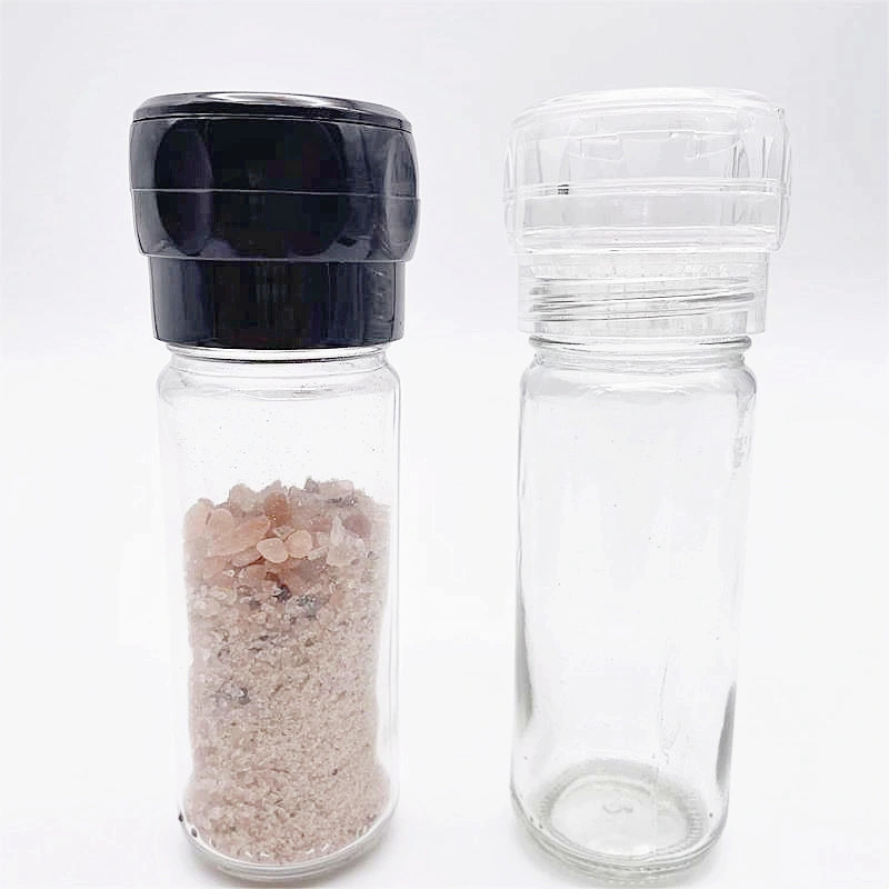 100ml Manual Glass Spice Grinder Salt and Pepper Mill Grinder Bottle