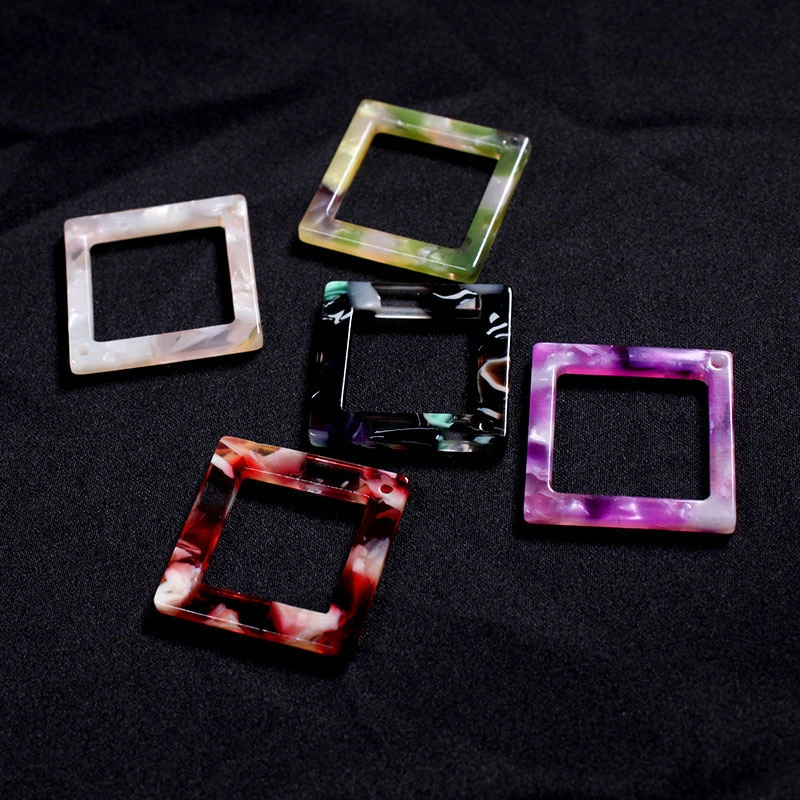 Hight Quality DIY Acrylic Earrings Jewelry Accessories Square Acetate Chain Accessories