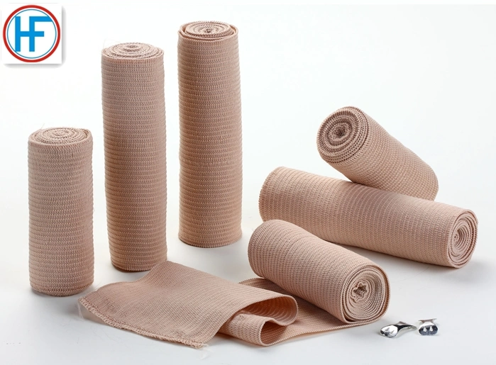 CE Approved Medical Crepe Plain Cotton Self-Adhesive Elastic Bandage with Spandex with OEM