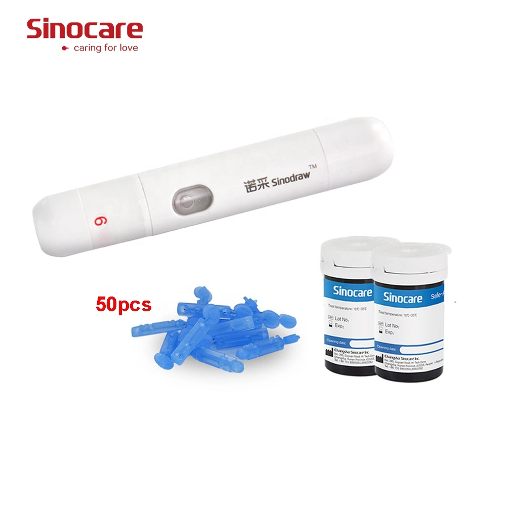 Sinocare Factory Supplier Wholesale/Supplier Blue Medical Care Disposable Sterile Safe Blood Lancet