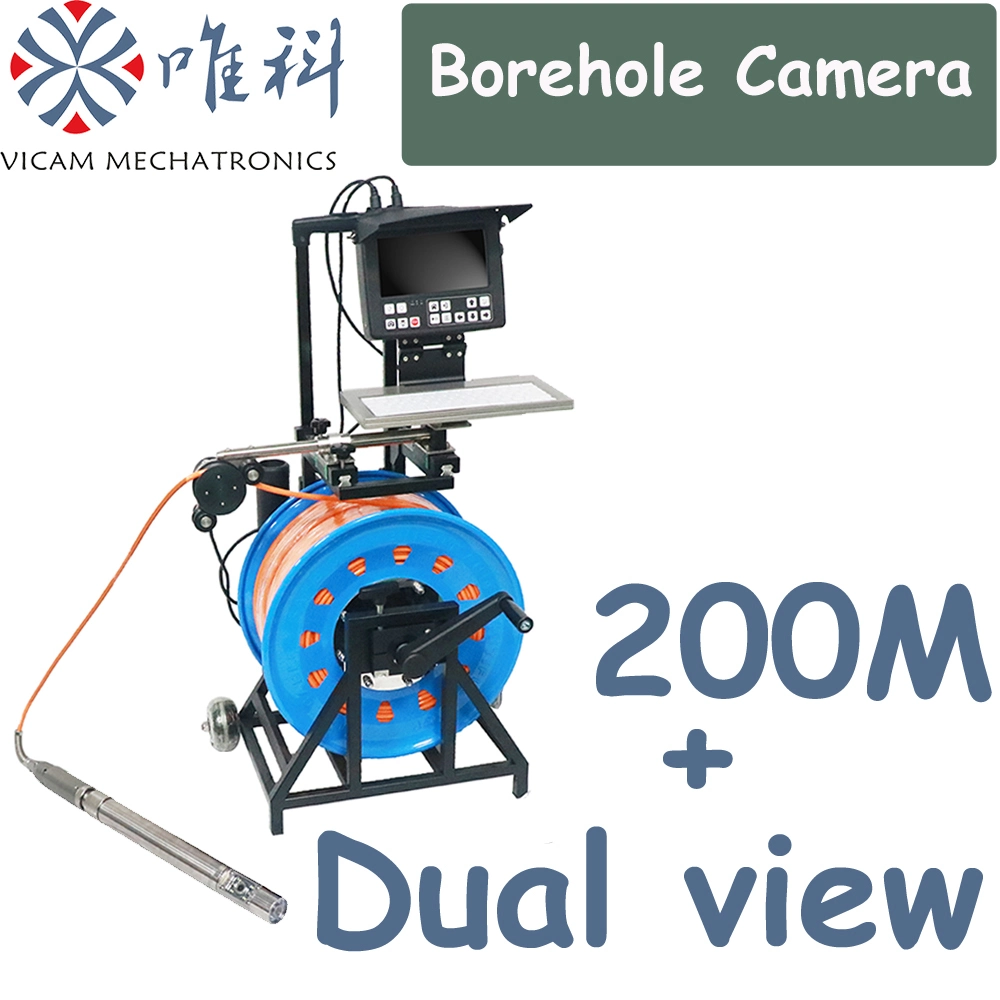 HD 360 Degree Rotation Water Well Inspection Camera with Depth Counter Function