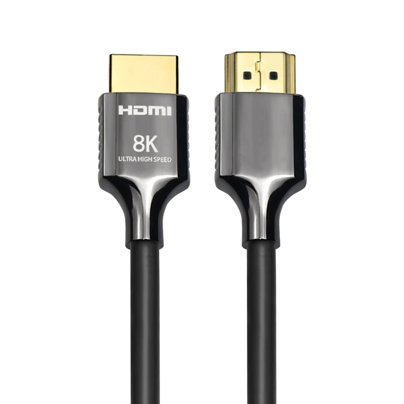 High Speed Vergoldet Zink-Legierung Männlich Zu Männlich Angepasst Geflecht 1m 2m 3m 5m Ultra Slim 8k hdmi-Kabel