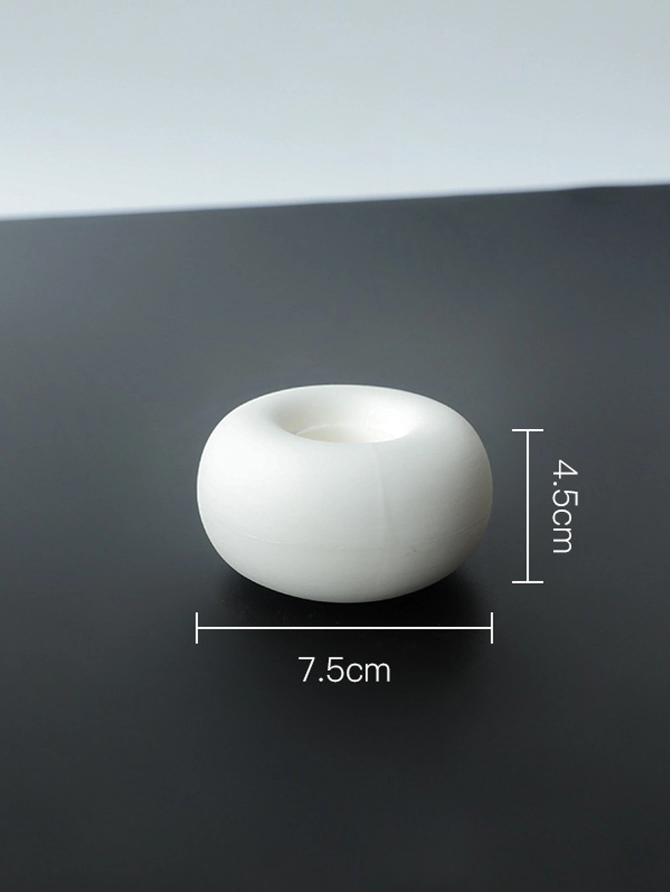 New White Plaster Candle Holder, Round Shape, U Shape. Candle Holder for Tealight and Pillar Candles