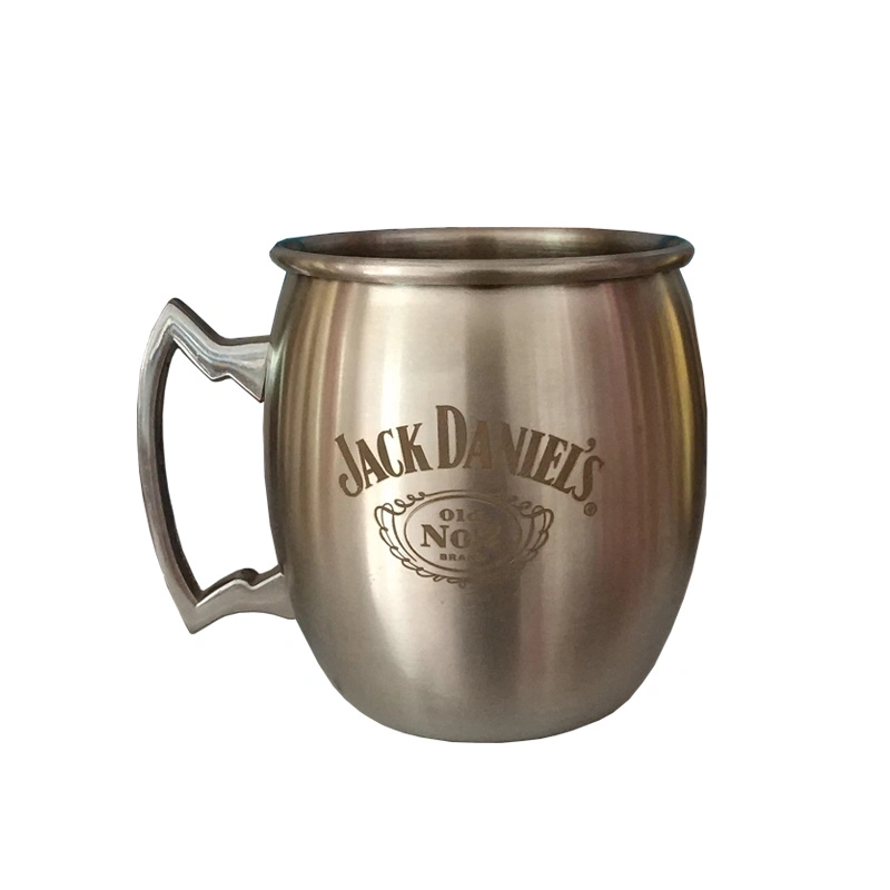 500ml Electroplating Black Stainless Steel Cup Moscow Mule Coffee Mug