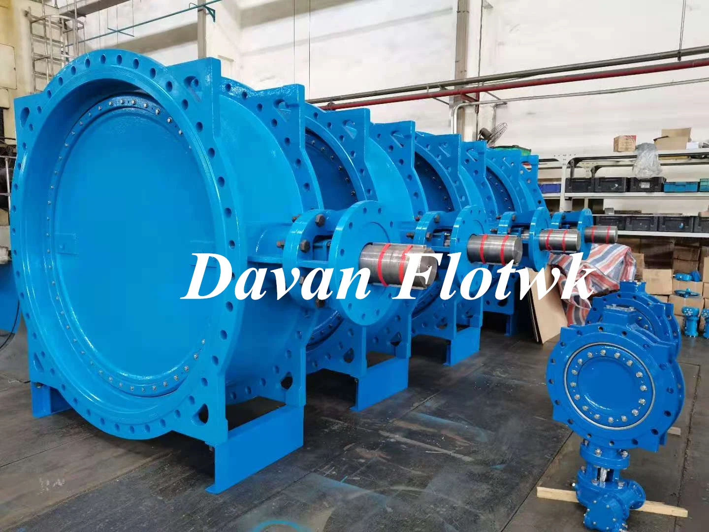 Electric Actuator Operated Ductile Cast Iron Ggg50 Flanged Double Eccentric Butterfly Valve