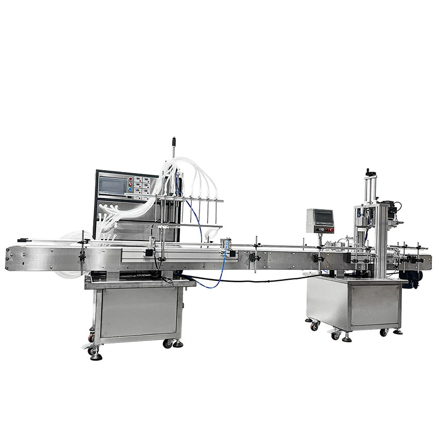 Dovoll Automatic Round Bottle Labeling Capping Coding Filling Machine