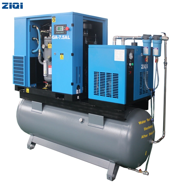 Industrial Leading AC Power Screw Air Compressor Pump 7.5kw Simple Operation and Controlling for Laser Cutting