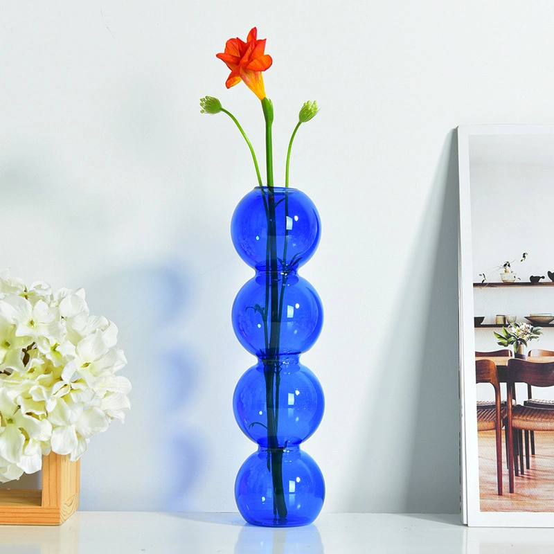 ديكور غرفة منزلية شكل فقاعة زجاج كريستال Vase الحديثة Hydroponic النباتات مزهرية زجاجية