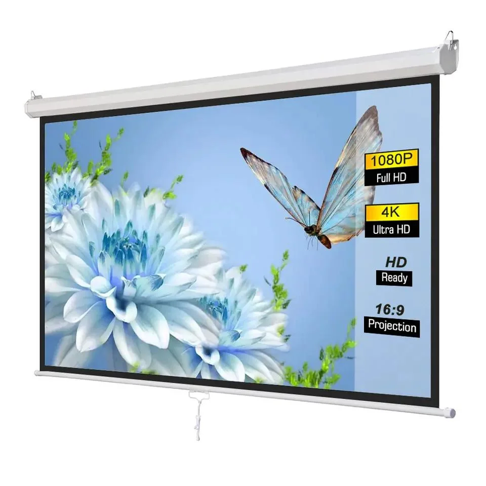 70"X70" Auto-Lock Manual Projector Screen Factory Price