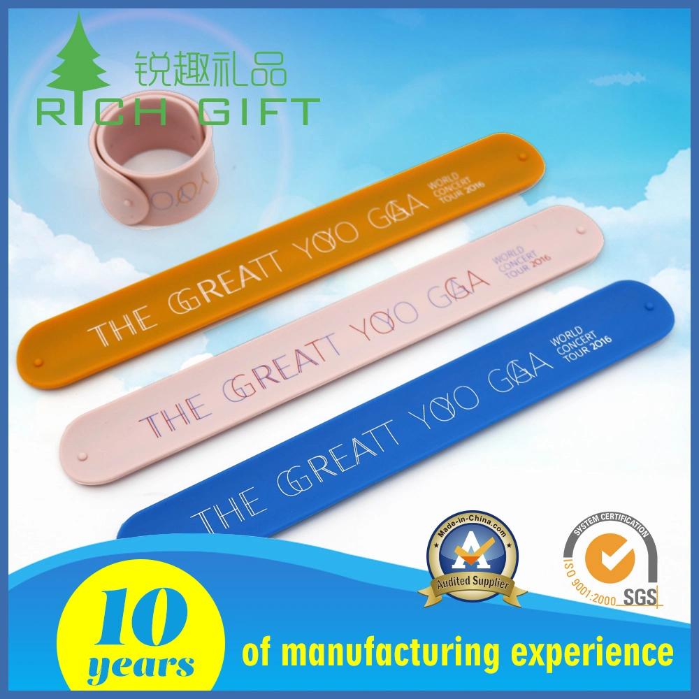 Wholesale/Supplier Rubber Soft PVC Silicone Reflective Slap Wristband Mosquito Repellent Bracelet for Kids