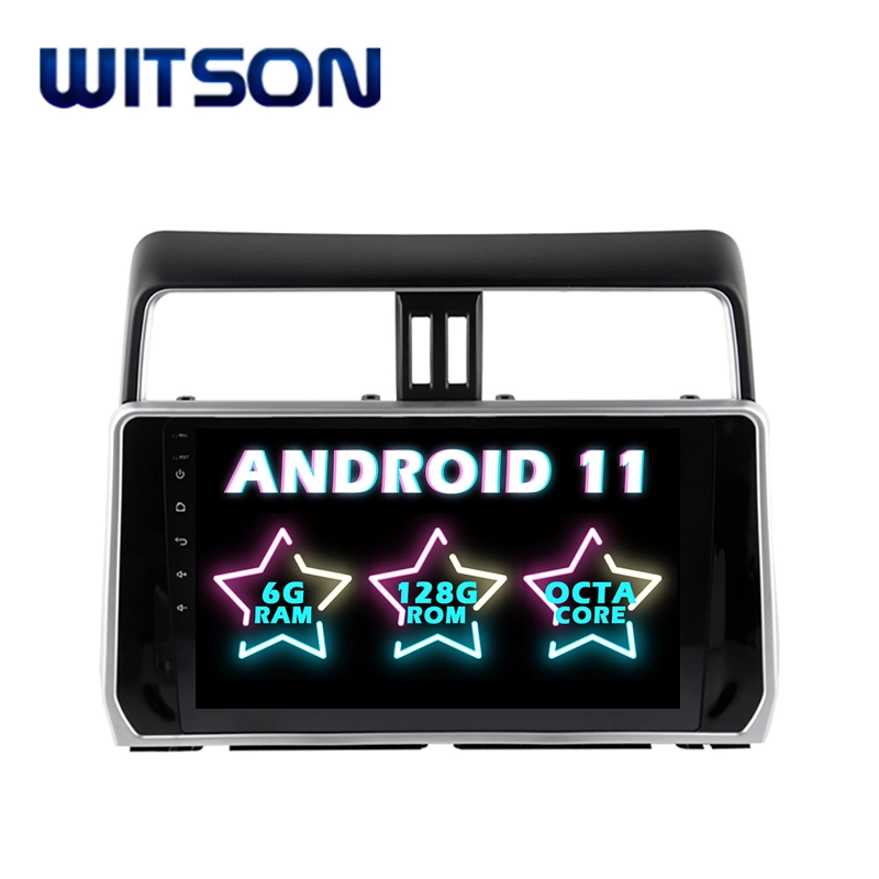 Witson Android 11 Reproductor de DVD para coche con GPS para Toyota 2018 Prado 4GB RAM 64GB Flash pantalla grande en el coche Reproductor de DVD