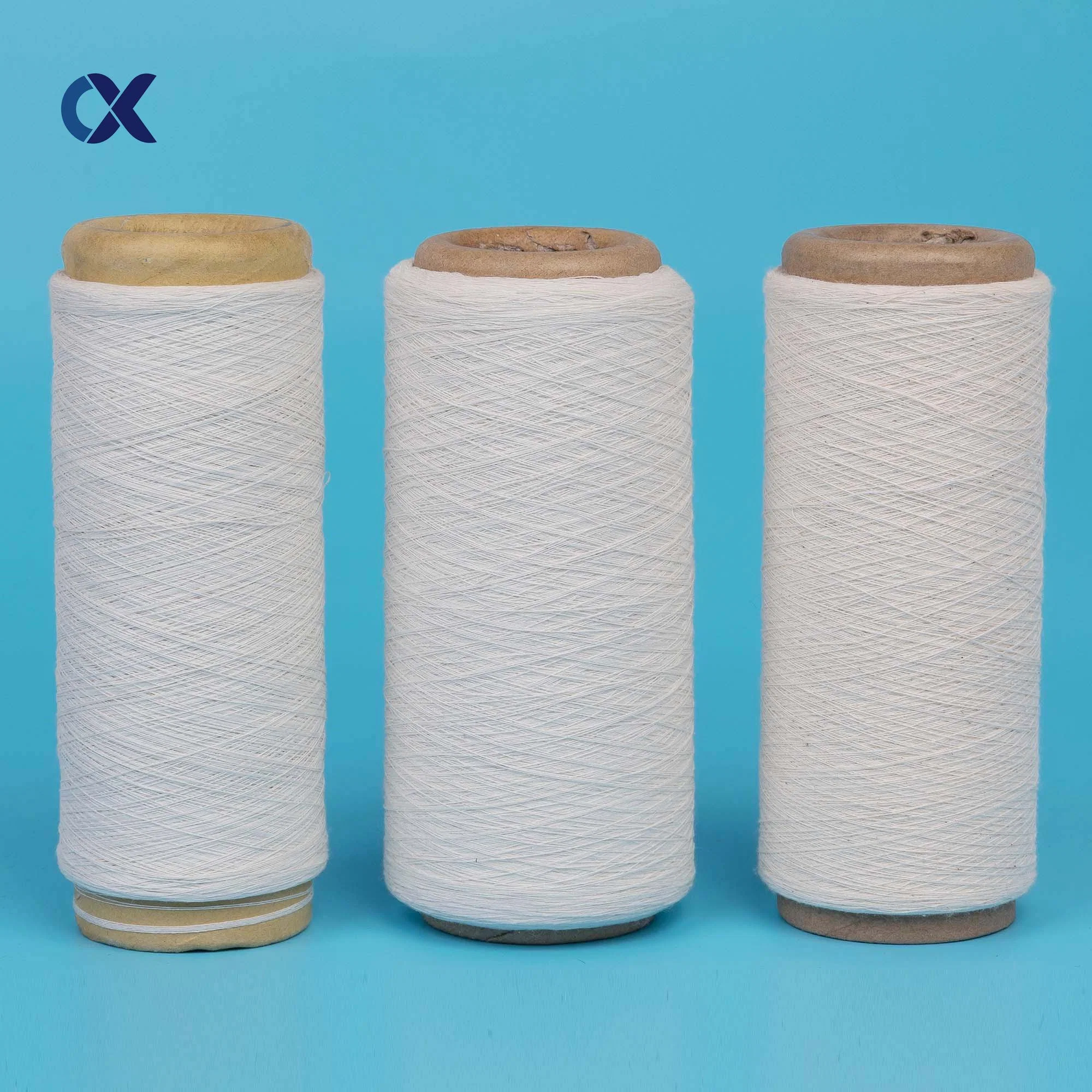 Raw White Unwaxed Virgin 100% Polyester Spun Yarn