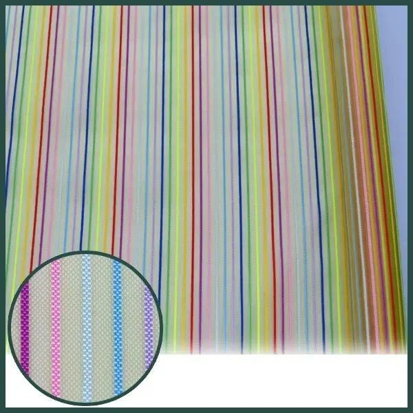 Safety Colourful Stripe Filter Net Nylon Mesh for Pencil Box Pencil Bag