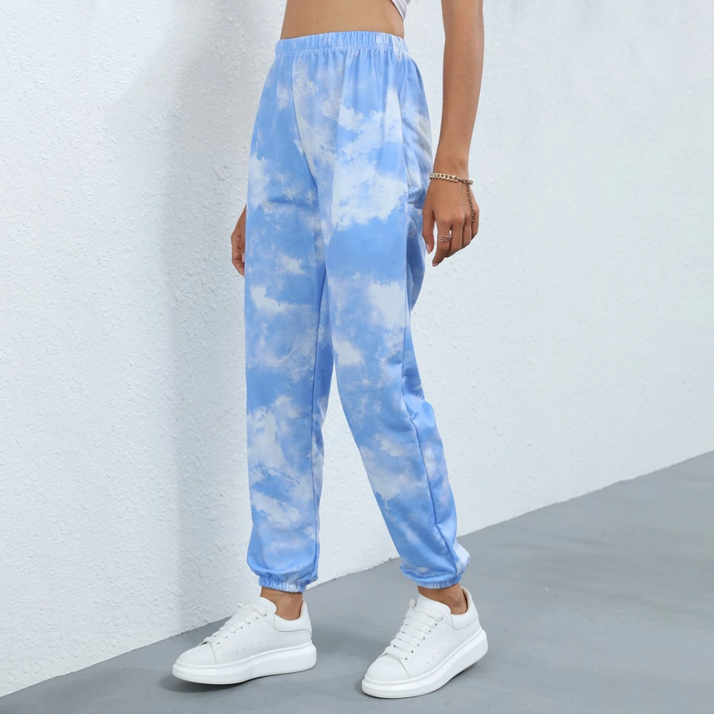 Custom Sweat Pants Women Tie Dye Jogger Sweat Pants Fashion Trousers