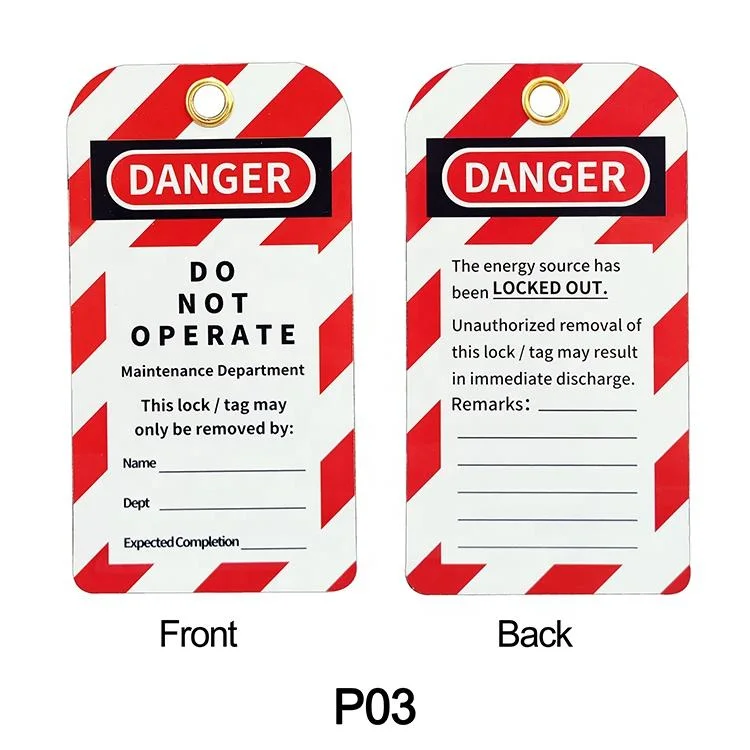 Warning Tag Lockout Danger Tags out, PVC Custom Safety Lockout Tagout Tags