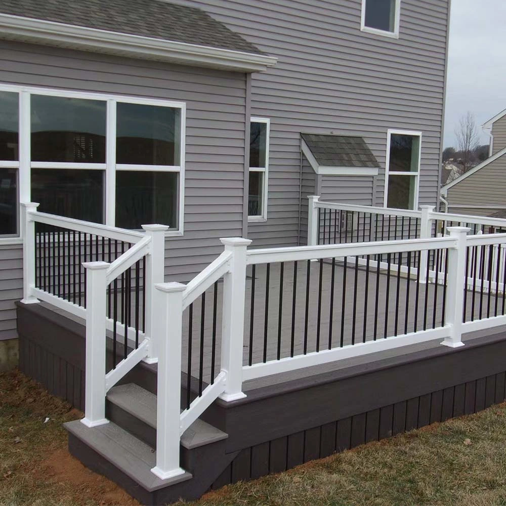 UV Resistance Anti-Fade Waterproof Windproof Co-Extrusion Wood Plastic Composite WPC Balustrade Outdoor Rail