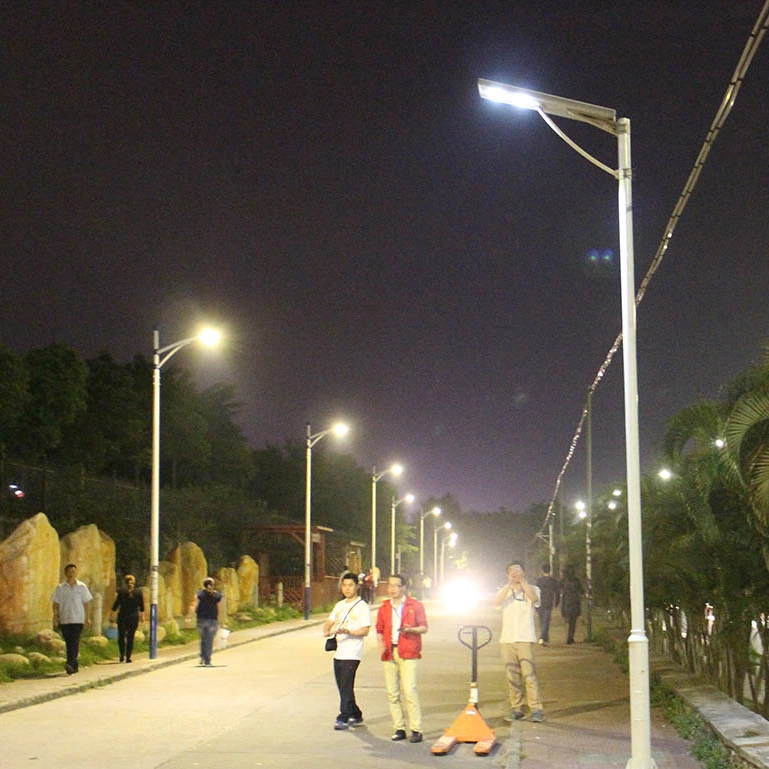 60W Outdoor Integrated Solar LED Street Light with LiFePO4 Battery