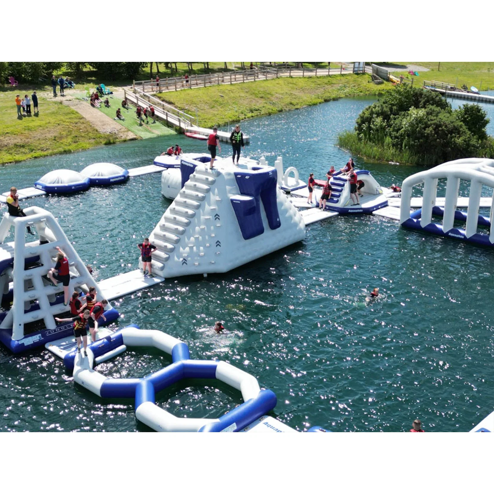 جودة جيدة وسعر للمنكهة المياه مذهل Aquapark Equipment Sea Aqua Park Floating Water Park