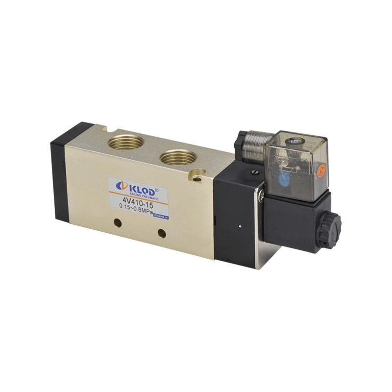 Klqd Low Price 4V400 Series 5/2 Way 4V410-15 1/2 Inch Solenoid Valve