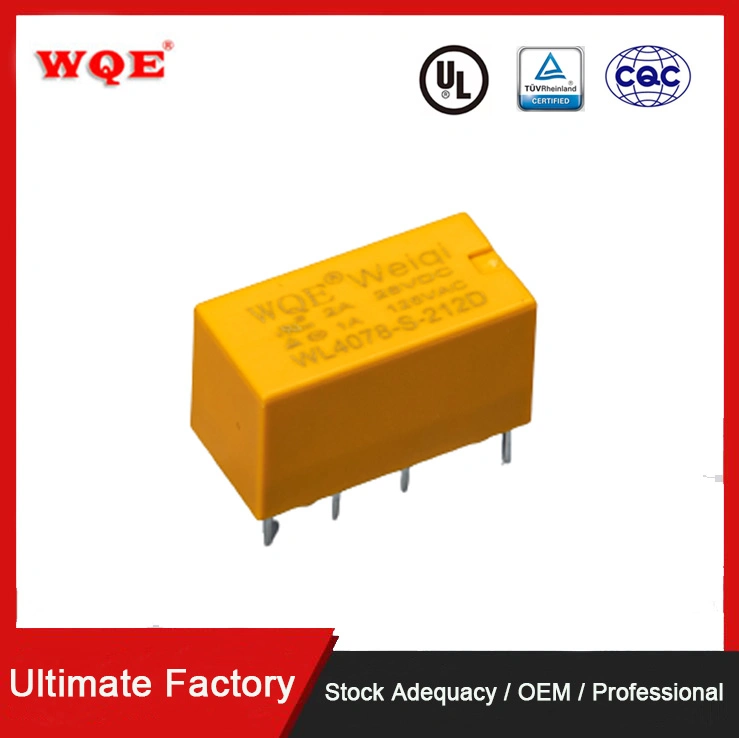 Subminiature Wqe Communication Relay Wl4078-S-209d 1A/3A Suit for Household Appliance/Automotive System/Remote Control