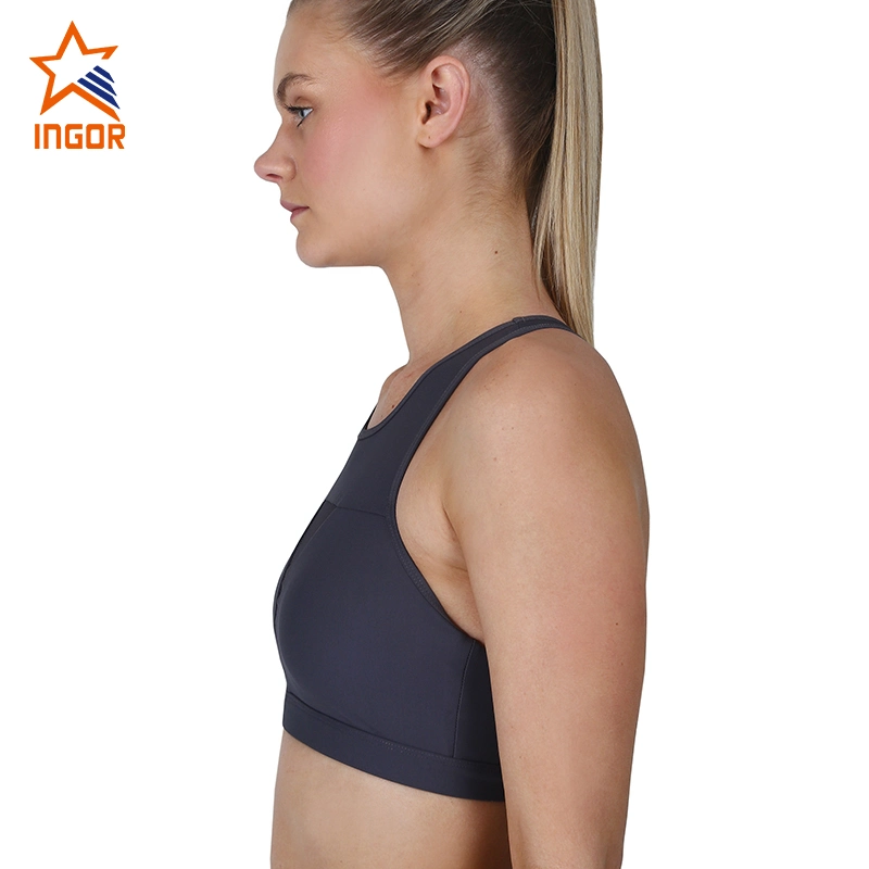 Conjunto de ioga exercícios ODM mulheres racer back Mesh Sexy sutiã de desporto de alto impacto e ioga Pants Definido