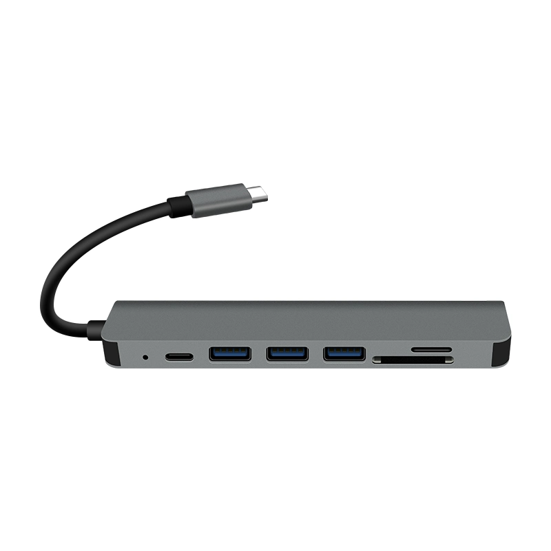 7 in 1 SD USB Type-C Hub MacBook Converter Multiplexer with HDMI Input