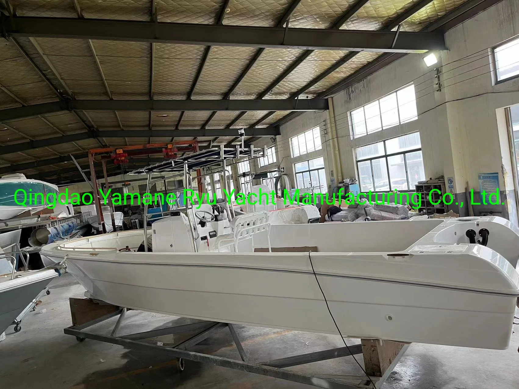 Yamane Yacht 27FT 8.50m Center Console Tarpaulin Canopy Fiberglass Fishing Work Boat