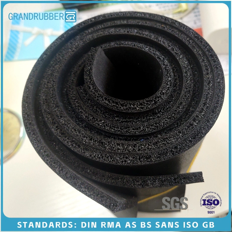 OEM Size Abrasion Resistant Rubber Floor Hypalon Fabric Silicone EPDM Cr SBR Mat Sheet for Gym Door