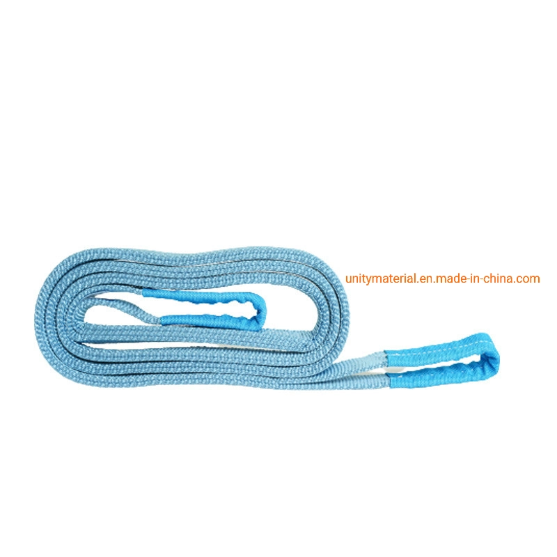 Heavy Duty 1-20 Ton Duplex 1.5m Lifting 1, 000 Kg 2t 10 Ton Single Ply Safety Factor 7: 1 Flat Soft Polyester Webbing Textiles Fabric Belt Spanset Strap Sling