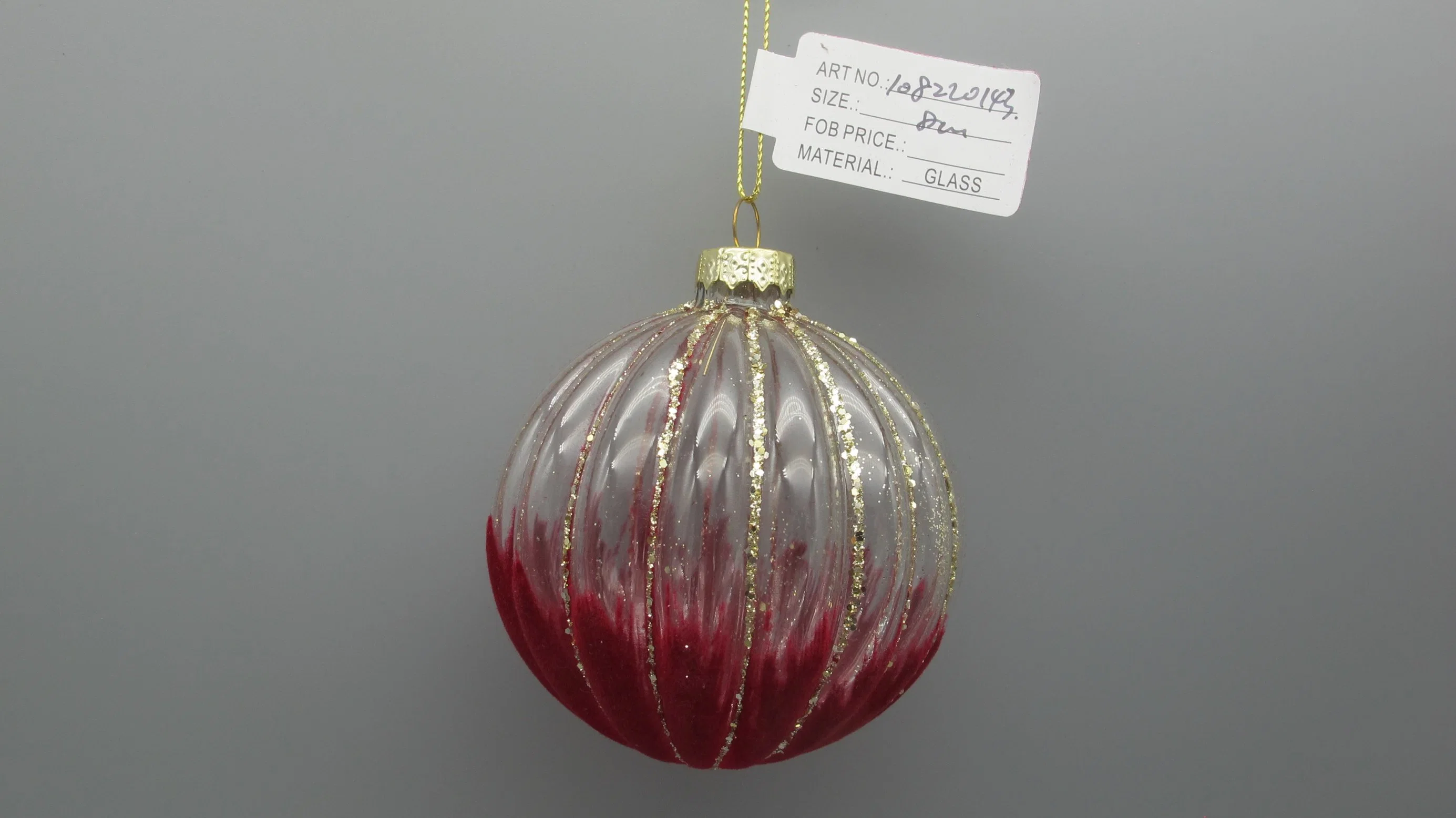 2023 Hand Paiting Glass Crafts Ornaments for Christmas Tree Party Decoration