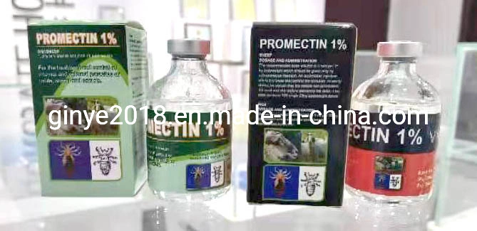 Médicament antiparasite injection d'Ivermectine à 1% pour les chèvres de mouton de bovins et Animaux de compagnie pour le travail du ver