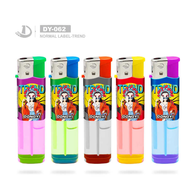Dongyi Wholesale/Supplier Cheap Price Refillable Transparent High quality/High cost performance Stable Plastic Electric Lighter