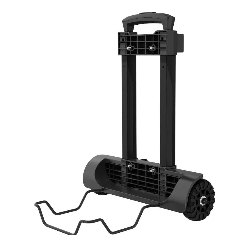 Fossibot Negro duradero fácil plegable altura ajustable Negro remolque para Central eléctrica portátil