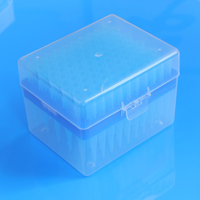 Barrier-Filtered Blue Universal Plastic Laboratory 1000UL Filter Tips Pipette with CE, ISO