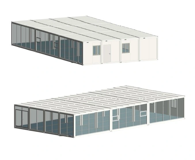 20FT Container Office and Bathroom with Rock Wool Insulation